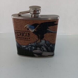 American Territory Eagle Design Flask